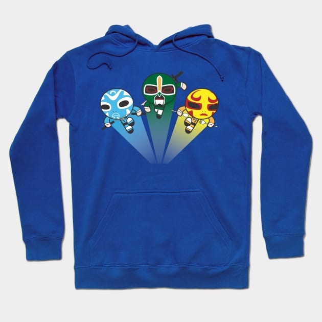 3 Ninjas Puff Back Hoodie by mattsinor